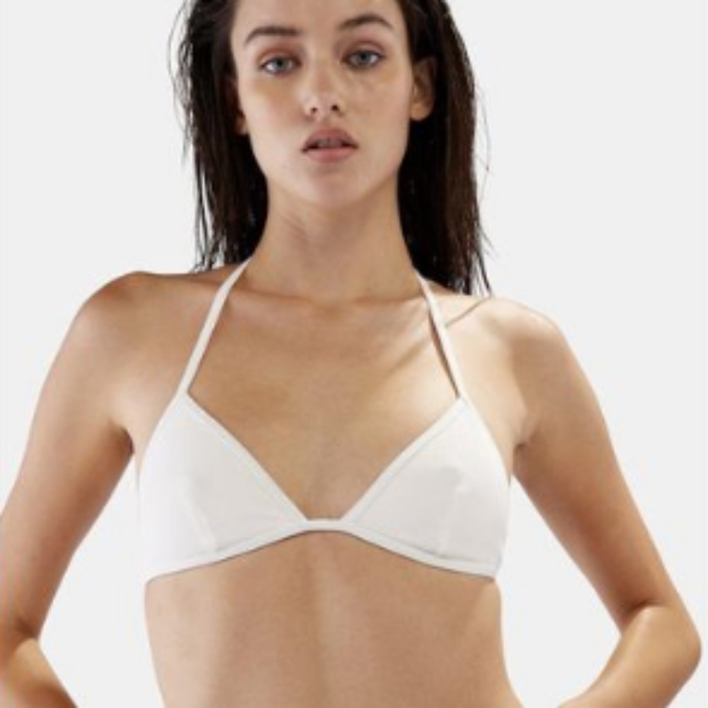 NWT Solid & Striped Bikini, L Top, Small Bottom